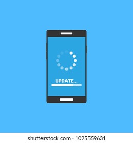 System software update. Vector illustration.