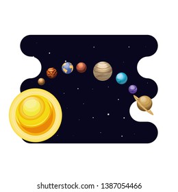 system solar planets scene space