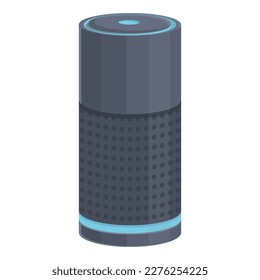 Vector de dibujos animados de iconos de altavoz del sistema. Música de Alexa. Smart Device