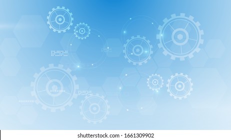 system tech working innovation concept background eps 10 vector