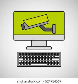 system technology protection icon design vector illustration eps 10