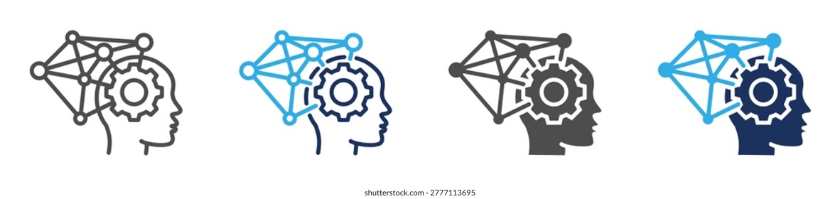system thinking icon set multi concept