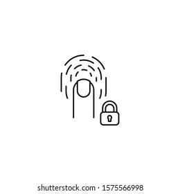 system unblock - minimal line web icon. simple vector illustration. concept for infographic, website or app.