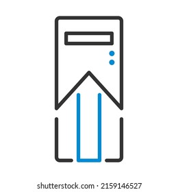 System Unit Icon. Editable Bold Outline With Color Fill Design. Vector Illustration.
