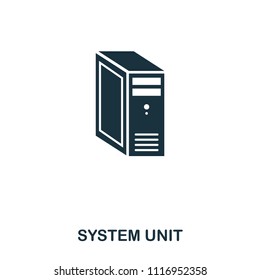 System Unit icon. Line style icon design. UI. Illustration of system unit icon. Pictogram isolated on white. Ready to use in web design, apps, software, print.