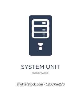 System Unit icon. Trendy flat vector System Unit icon on white background from hardware collection, vector illustration can be use for web and mobile, eps10