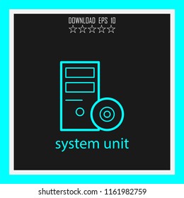 system unit vector icon