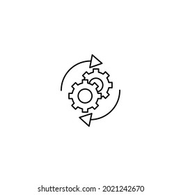 system update configuration loading gear icon