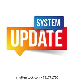 System Update Sign Label