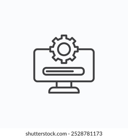 System update vector flat icon set.eps