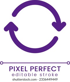 System upgrade pixel perfect RGB color ui icon. Download update files. Simple filled line element. GUI, UX design for mobile app. Vector isolated pictogram. Editable stroke. Poppins font used
