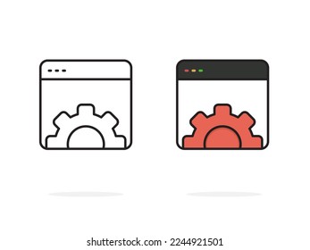 System Upgrade Update download icon vector on white background. for logo banner website design