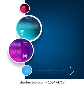 System vector circle colorloop business, template, education, plan, modern