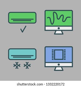 system vector icon set