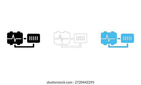Icono del módulo de vigilancia del sistema que ilustra la supervisión de las operaciones del sistema para evitar fallos