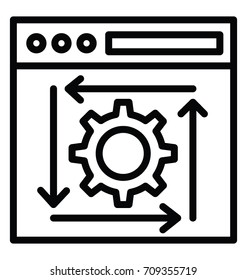 System Work Vector Icon