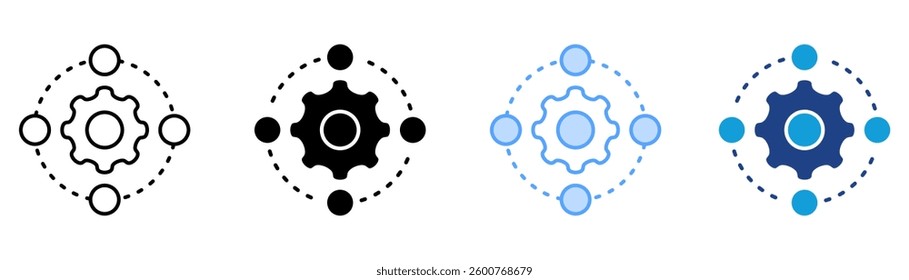 Systematic Icon Set Multiple Style Collection