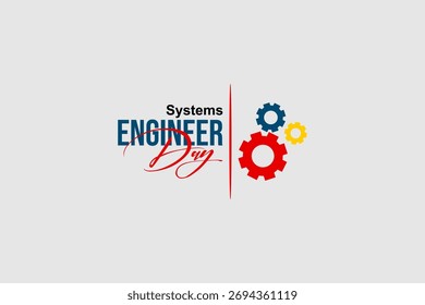 Vector de concepto de vacaciones del Día del Ingeniero de Sistemas