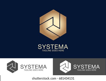 Sytema Logo Design Vector Template