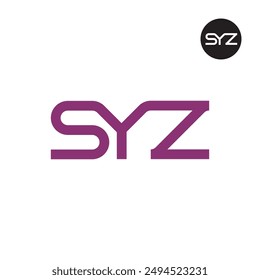 SYZ Logo Letter Monogram Design