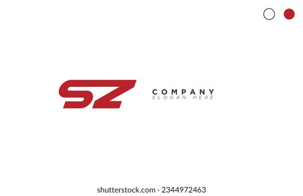 SZ Alphabet letters Initials Monogram logo ZS, S and Z