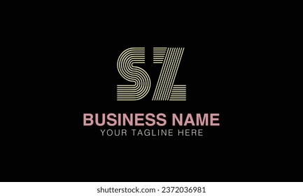 SZ initial logo | initial based abstract modern minimal creative logo, vector template image. luxury logotype , real estate homie . typography . initials 