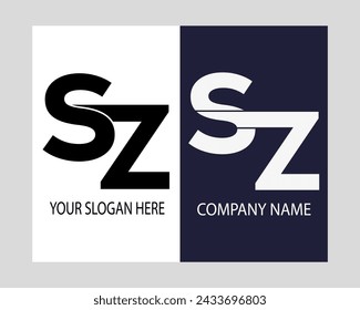  SZ latter logo.SZ abstract.SZ latter vector Design.SZ Monogram logo design .company logo