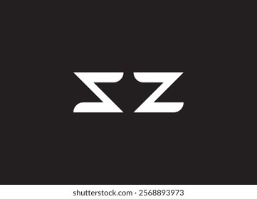 SZ letter logo and initial logo design