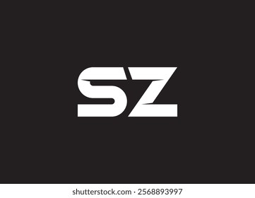 SZ letter logo and initial logo design