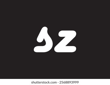 SZ letter logo and initial logo design