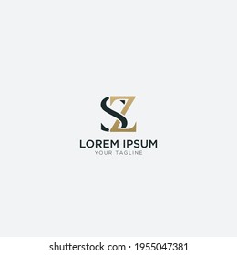 SZ letter logo monogram S Z letter
