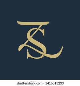 SZ logo design. Vector illustration.