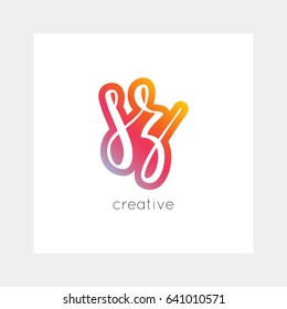SZ logo, vector. Useful as branding, app icon, alphabet combination, clip-art.