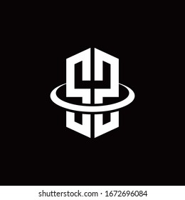 SZ-Monogramm-Logo im Hexagon-Stil, umgeben von einem Ring