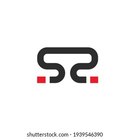 plantilla de icono de vector de diseño de letras SZ o S2