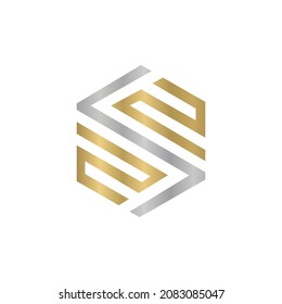 SZ, ZS, Abstract initial monogram letter alphabet logo design