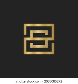 SZ, ZS, S AND Z Abstract initial monogram letter alphabet logo design