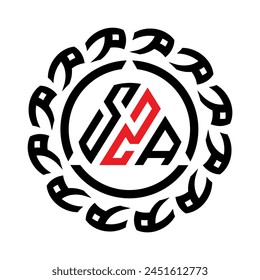 SZA, SZA letter, Initials, circle, Flat, SZA business, brand, Luxury,  Brand, Abstract, Corporate, Identity,  round, simple, element, SZA circle, polygon
