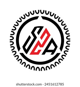 SZA, letra SZA, iniciales, círculo, plano, negocio SZA, marca, lujo, marca, Abstractas, Corporativa, identidad, redondo, simple, elemento, círculo SZA, polígono
