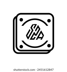 SZA, SZA Buchstabe, Initialen, Kreis, Wohnung, SZA Business, brand, Luxus, Brand, Abstrakt, Corporate Sound, Identität, rund, einfach, Element, SZA Kreis, Polygon
