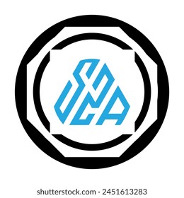 SZA, SZA letter,  Initials,  circle,  Flat,  business,  brand,  Luxury,  Brand,  Abstract,  Corporate,  Identity,  round,  simple,  element,  circle, SZA polygon, 