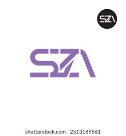 Design de Monograma de Letra de Logotipo SZA