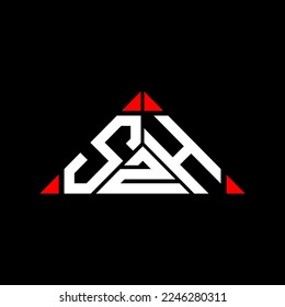 SZH letter logo creative design with vector graphic, SZH simple and modern logo.