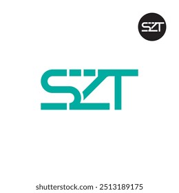 Design de Monograma de Letra de Logotipo SZT