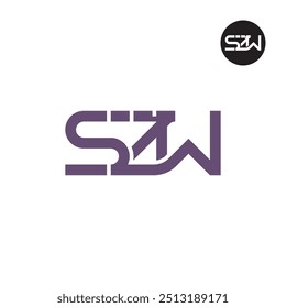 SZW Logo Letter Monogram Design