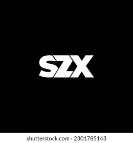 SZX initial letter monogram logo