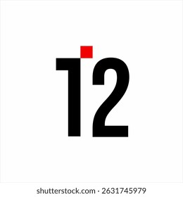 T 12 logo design is simple and elegant.