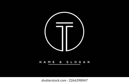 T Abstract  Letter Logo  Monogram