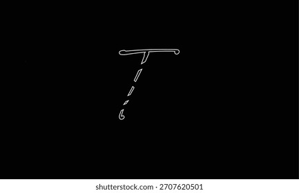 T ABSTRACT LETTER LOGO MONOGRAM