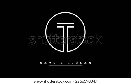 T Abstract  Letter Logo  Monogram